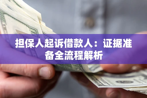 北京担保人起诉借款人：证据准备全流程解析