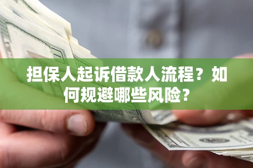 北京担保人起诉借款人流程？如何规避哪些风险？